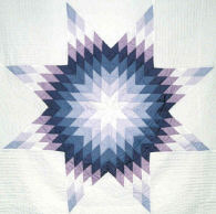Unique Native-American star quilts