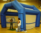 Proceeds from St. Joseph’s 2009 charity golf tournament were used to purchase the indoor golf cage for St. Joseph’s students.
