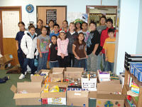 Native American student leaders sponsor holiday food drive