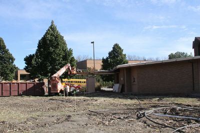 The beginning of construction on the Akta Lakota Museum.