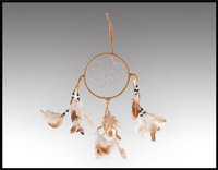 Click here for more information about 5" Tan Dreamcatcher - (060022)