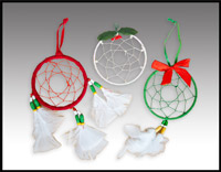 Click here for more information about Three Holiday Dreamcatchers - (040024)