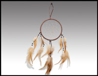 Click here for more information about 6" Bronze Colored Dreamcatcher - (060006)