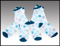 Click here for more information about 2 Pair of Snowflake Socks - (050003)