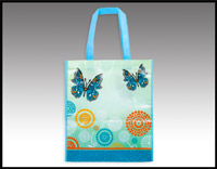 Click here for more information about Blue & Green Butterfly Tote - (010016)
